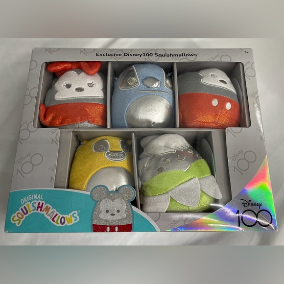 Exclusive Disney 100 Squishmallows 5 Pack - Picture 2 of 7